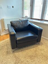Used black leather for sale  CHELMSFORD