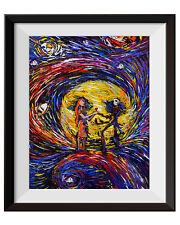 Jack and Sally Nightmare Before Christmas Van Gogh Starry Night Wall Art A020 for sale  Shipping to Canada