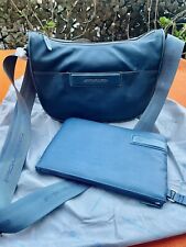 Piquadro Borsa a Traccola e Custodia Messenger Handbag Leather Pelle Blue usato  Santa Margherita Ligure