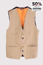 RRP€170 DANIELE ALESSANDRINI Waistcoat Size S Floral Pattern Cinch Back, used for sale  Shipping to South Africa