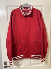 MERC London Men’s Dunston Harrington Jacket Red Tipped Retro Mod 60s Large L for sale  Shipping to South Africa