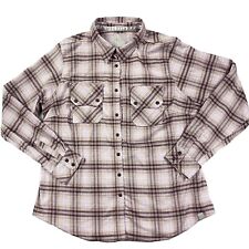 Camisa feminina 511 tamanho tático XL marrom marfim xadrez poli botão para cima manga longa comprar usado  Enviando para Brazil