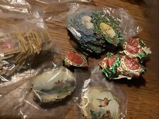 vintage paper christmas decorations for sale  EYE