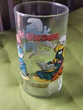 Schlümpfe glas develey gebraucht kaufen  Weisenau,-Laubenhm.