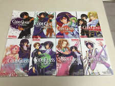 Code Geass Conjunto Completo de Mangá Inglês Série Volumes 1-8 Vol Bandai Anime comprar usado  Enviando para Brazil