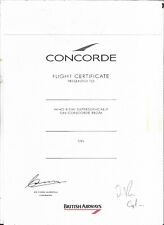 Concorde flight certificate for sale  LONDON
