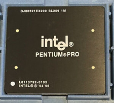 Pentium Pro fibra negra - GJ80521EX200 SL259 - probado y en funcionamiento segunda mano  Embacar hacia Argentina