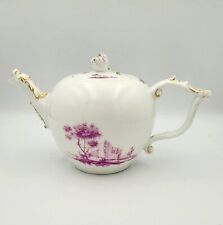 Używany, Antique Meissen Teapot Landscape Camaieu Purple 18th ca.1745 na sprzedaż  PL