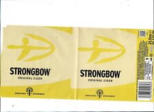 Cider label strongbow for sale  WELLING