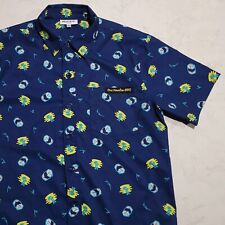 Usado, Camisa de campamento Ono Hawaiian BBQ Roody Aloha palmeras sushi estampado por todas partes PEQUEÑA NUEVA SIN ETIQUETAS segunda mano  Embacar hacia Argentina