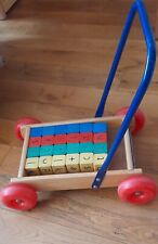 wooden push along trolley for sale  KETTERING