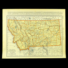 Vintage montana map for sale  Willow Grove