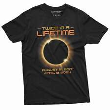 Camiseta eclipse solar duas vezes na vida eclipse solar total de 8 de abril de 2024 comprar usado  Enviando para Brazil