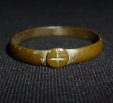 Bronze CRUSADERS RING with Engraved CROSS - 11-12th Century AD      -1936 for sale  Shipping to South Africa