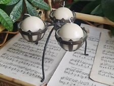 Used, Candle Holder Metal Freestanding With 3 Sphere Candles Gothic Style for sale  Shipping to South Africa