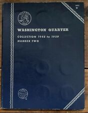 1946-1959 Silver Washington Quarter Coin Set In Whitman Album Nice!! for sale  Shipping to South Africa