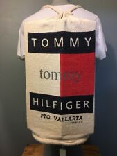Vtg 1990s 90s Tommy Hilfiger Baja Backpack Spellout Logo Pouch Beach Tote Bag til salgs  Frakt til Norway