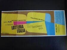 Biglietto lotteria italia usato  Assisi