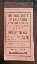 Raro 1947 Oklahoma Football Tkt. Libro evento(s) #2 y #4 Tkts. Adjunto segunda mano  Embacar hacia Argentina