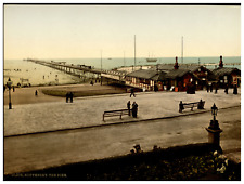 Angleterre. Southport. The Pier. Vintage photochrom by P.Z, Photochrom Zurich  segunda mano  Embacar hacia Argentina