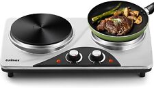 Double Hot Plate, CUSIMAX Electric Hot Plate for Cooking Portable Electric Hob for sale  Shipping to South Africa
