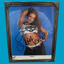 Foto autografada 8x10 de Lita luta profissional WWE emoldurada comprar usado  Enviando para Brazil