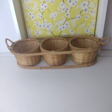 Vintage wicket basket for sale  Shipping to Ireland