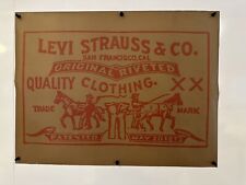 Vintage levi poster for sale  San Francisco