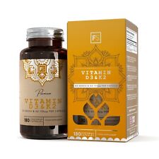 Vitamina D3 4000iu y vitamina K2 100 μg | 180 cápsulas de alta resistencia | vitamina D segunda mano  Embacar hacia Argentina