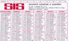 Calendarietto sis strumenti usato  Portocannone