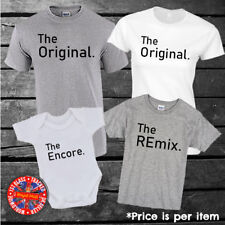 Camisetas The Original, The Remix, The Encore Matching Family, Mãe, Pai, Crianças comprar usado  Enviando para Brazil