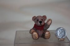 Used, Miniature Dollhouse Theresa Yang 1.75" Jointed Brown Teddy Bear 1:12 Toy NR for sale  Chicago