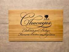 1 painel de madeira vinho raro Chacayes Mendoza Argentina caixa lateral 9/22 1302 comprar usado  Enviando para Brazil