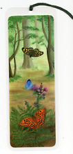 Used, Art Bookmark Woodland Butterflies Holly Blue Speckled Wood Forest Trees Hockin for sale  Shipping to South Africa