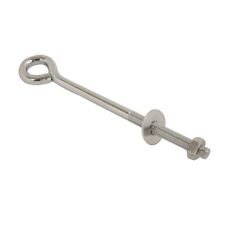 Eye Bolt Bright Zinc Plated Steel M6 M8 M10 M12 100mm 150mm 200mm 250mm Eyebolt for sale  Shipping to South Africa