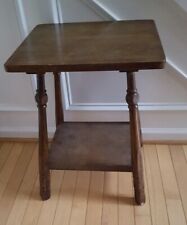 Vintage Wood End Table Plant Stand Hall Living Room Furniture Handsome for sale  Shipping to South Africa