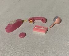 PInk Phone Radio Baby Rattle Vintage Clone Barbie Accessories Lot 3 for sale  Shipping to South Africa