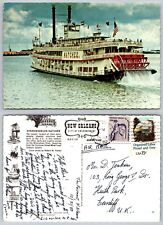 Usado, Cartão postal 1980 c20232 Natchez barco fluvial Nova Orleans Louisiana EUA selo comprar usado  Enviando para Brazil