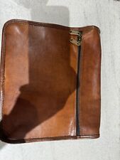 Brown leather travelling for sale  LLANDUDNO JUNCTION
