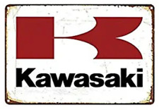 Kawasaki tin sign for sale  Council Bluffs