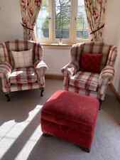 pair wing armchairs for sale  LLANDRINDOD WELLS