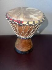 Djembe Drum 4" X 8" Mini Wooden Painted Musical Instrument- Handmade - Fast Ship for sale  Shipping to South Africa