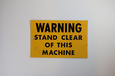 Warning stand clear for sale  Mooresville