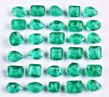 Lote de piedras preciosas certificadas verde esmeralda de 4 a 8,60 quilates cada laboratorio segunda mano  Embacar hacia Argentina