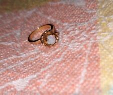 Minúsculo anel de opala de ouro 10k miniatura pequeno berloque tamanho exclusivo bonito charmoso comprar usado  Enviando para Brazil