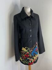 Desigual embroidered coat for sale  LYNDHURST