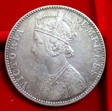 British India - Victoria 1891 Silver 1 Rupee Coin RARE BB+, used for sale  Shipping to South Africa