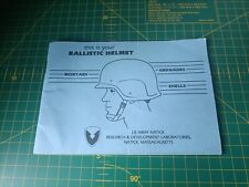 Pasgt helmet manual for sale  LICHFIELD