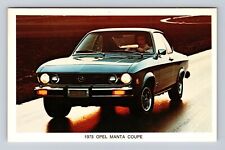 1975 Opel Manta Coupe, Car, Transportation, Antique, Vintage Souvenir Postcard, used for sale  Shipping to South Africa