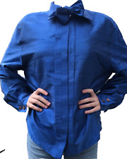 Bluse blauer rohseide gebraucht kaufen  Berlin